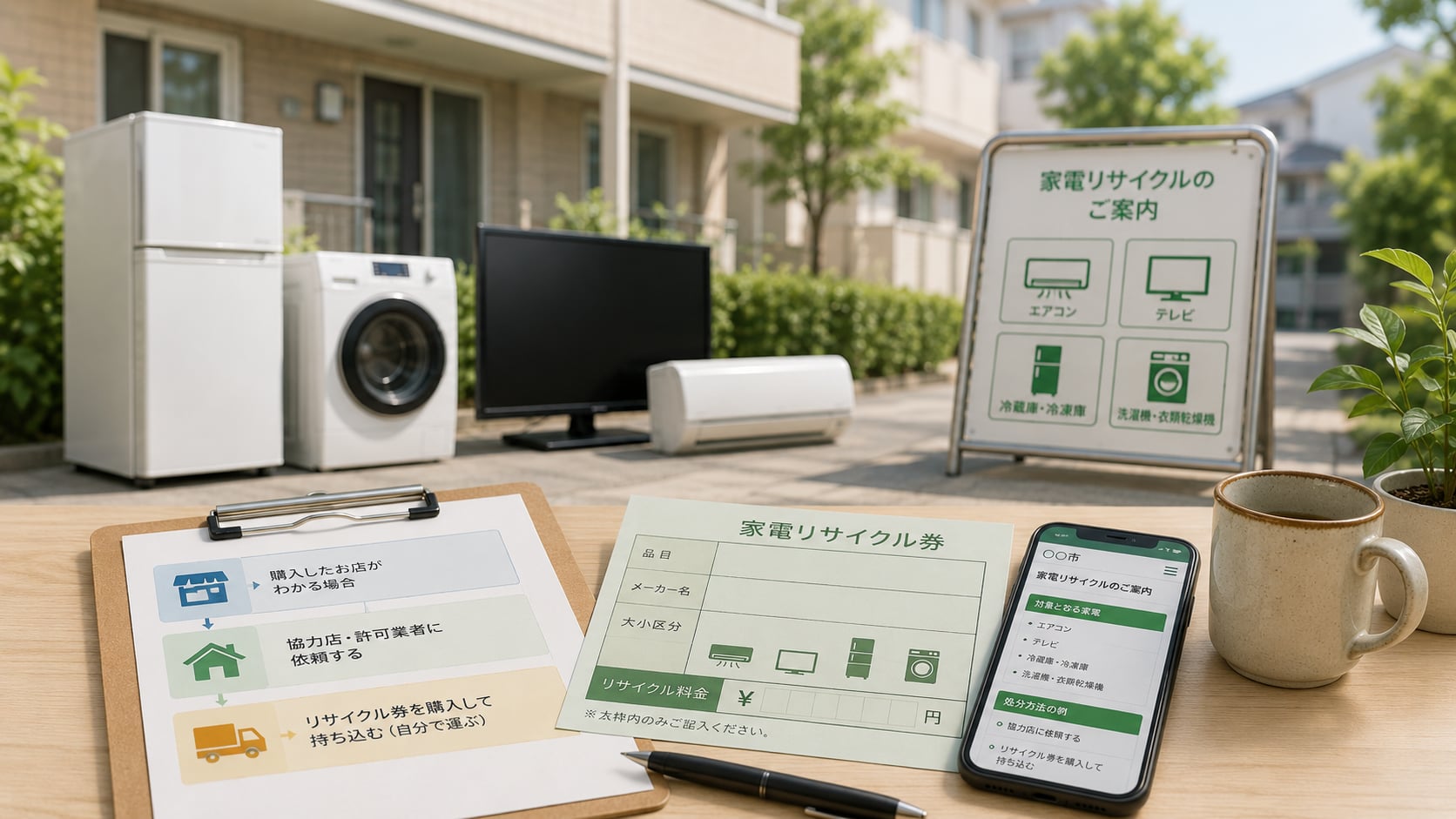 買った店が分からない・遠い・閉店している時の家電処分方法