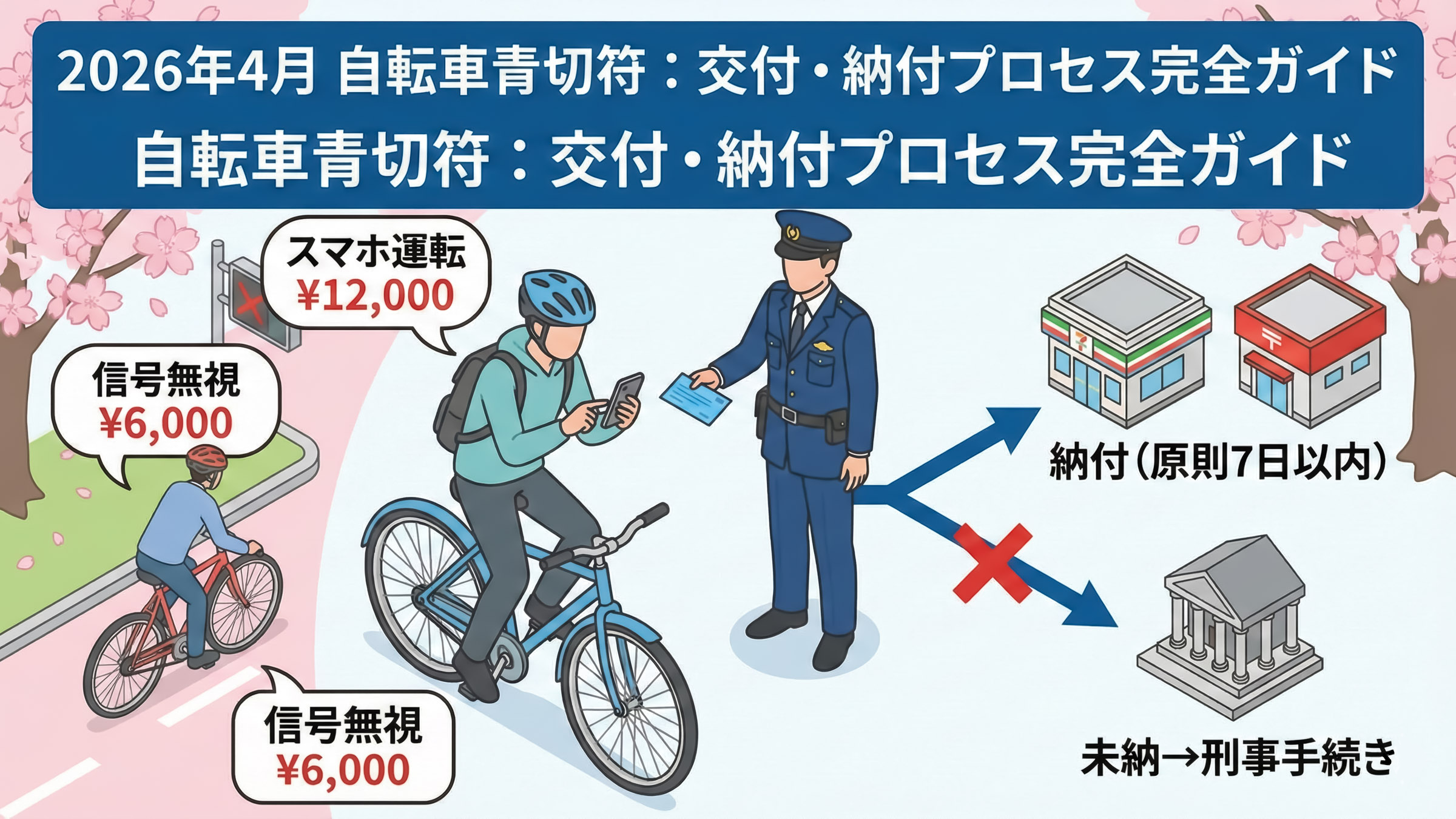 【完全ガイド】自転車青切符制度の仕組みを徹底解説｜交付プロセス・外国人対応・制度背景