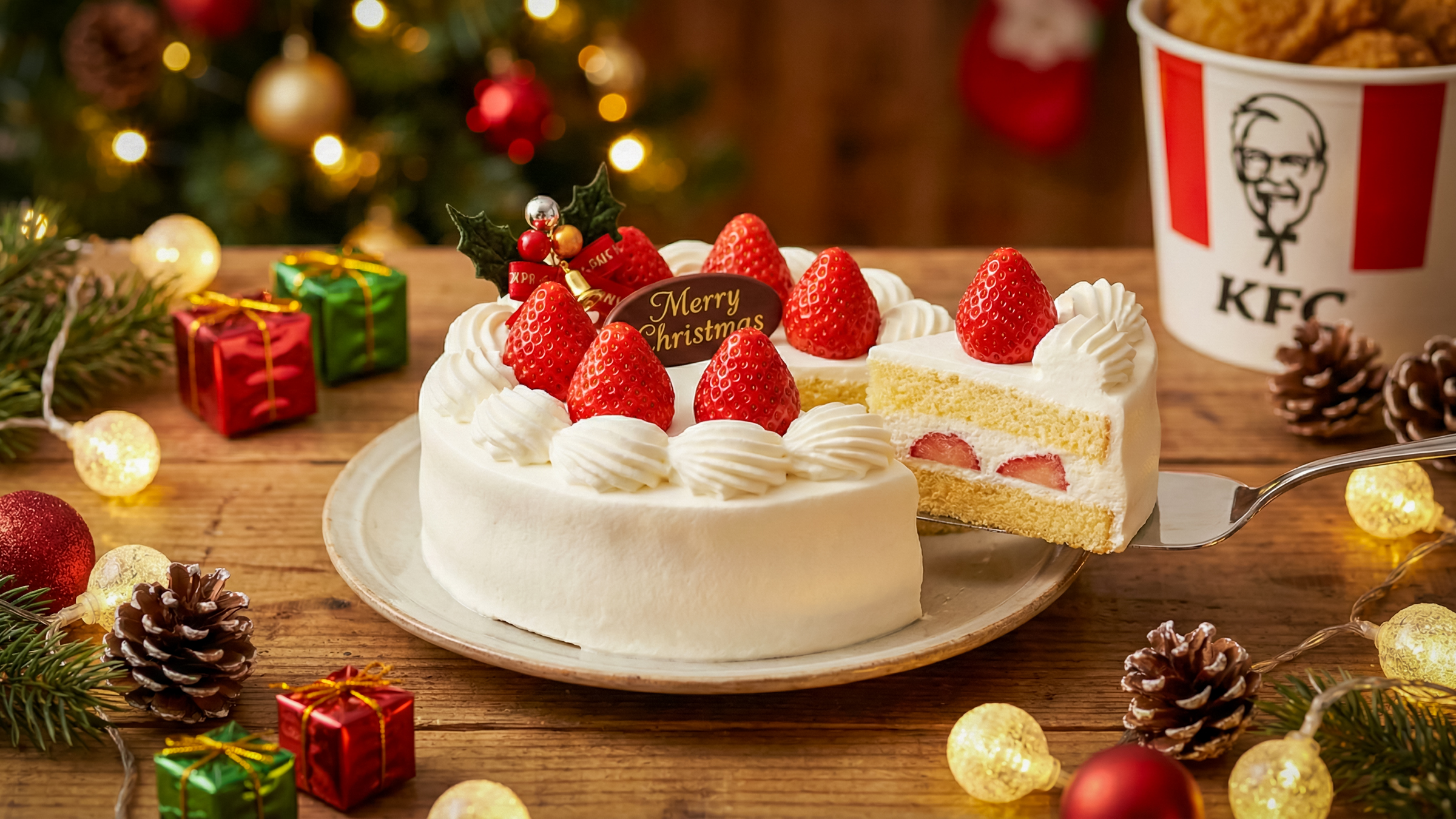 日本のクリスマスケーキ：不二家から始まった100年以上の歴史